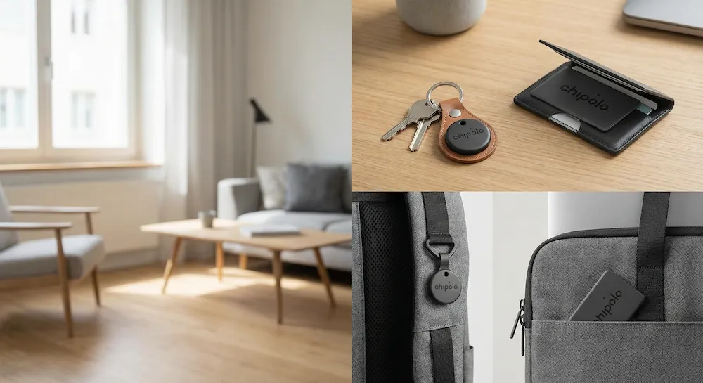 Clear Tower Tracker in verschiedenen Alltagssituationen